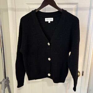 Tradlands | Shelter Cotton Cardigan | Black | S